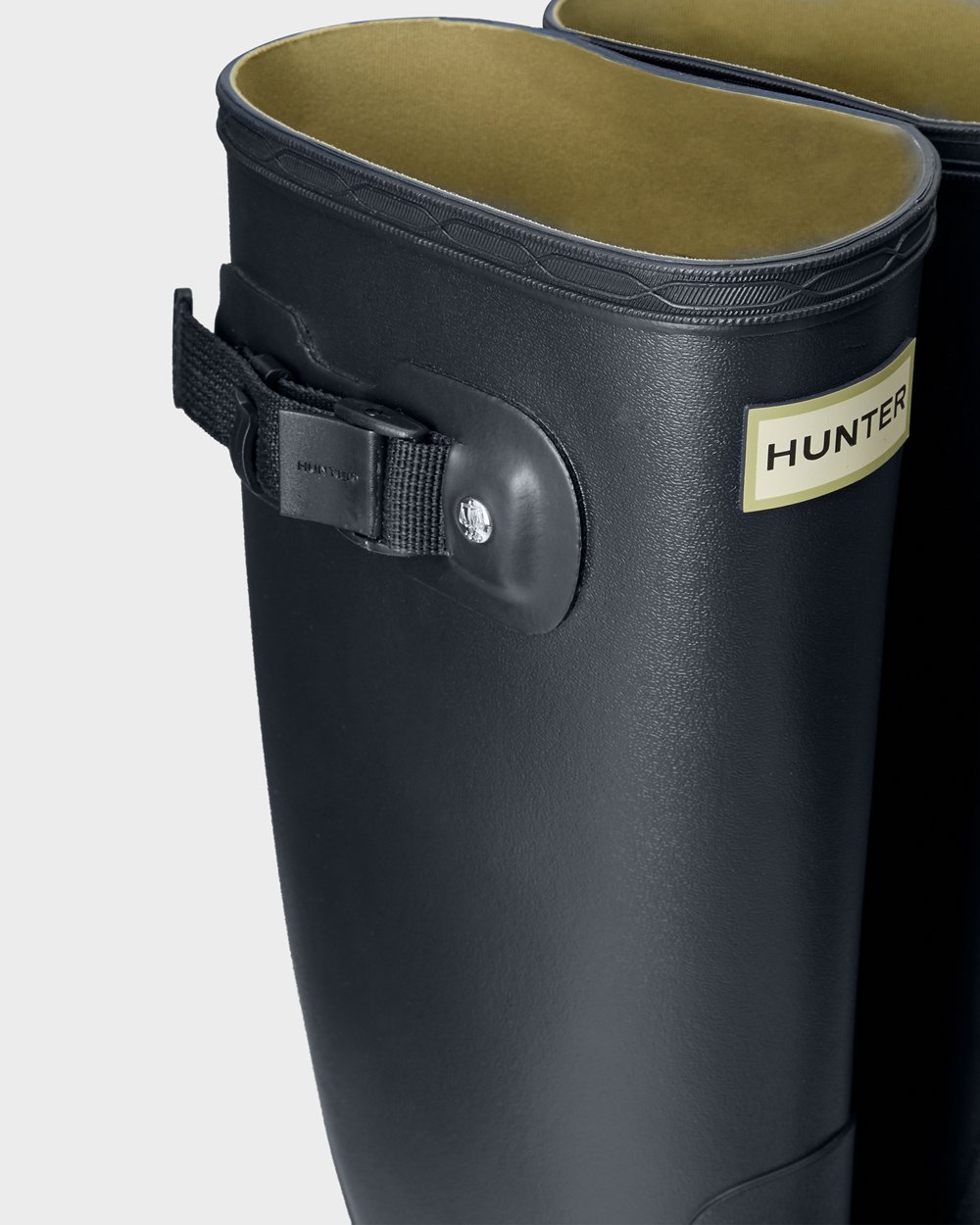 Galochas Largas Hunter Feminina Azul Marinho - Huntress Leg - 41UGINJOQ